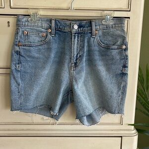 GAP Raw Edge Denim Jean Shorts size 28